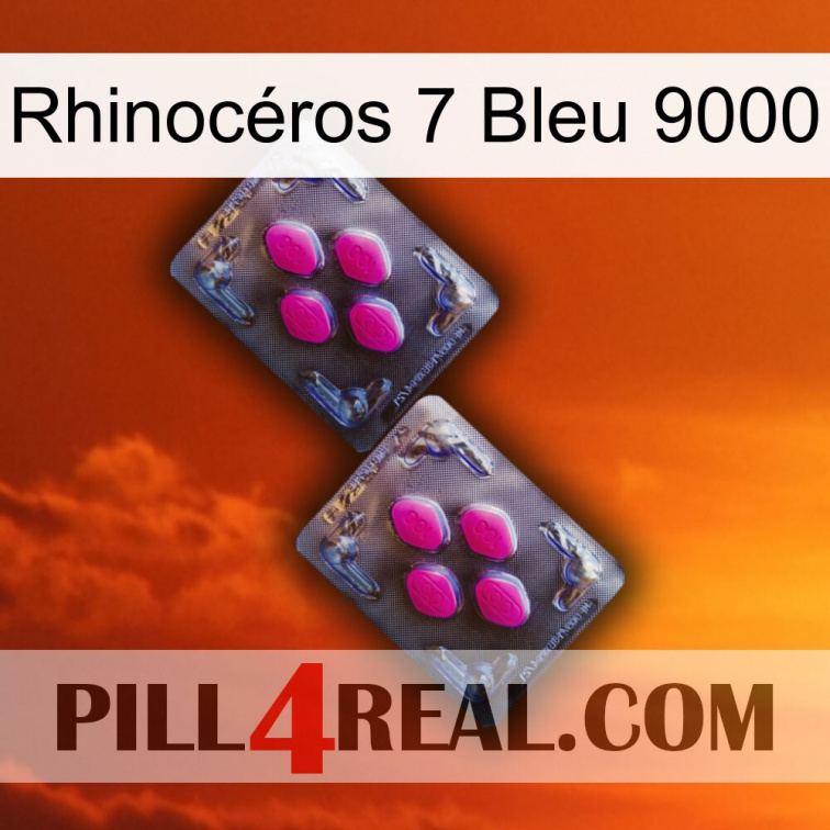 Rhinocéros 7 Bleu 9000 01
